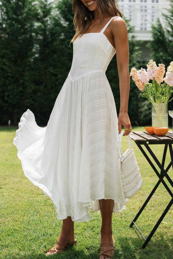 white fit and flare dress Buy Reiss White Annie Denim Fit and Flare Midi Dress from Next USA